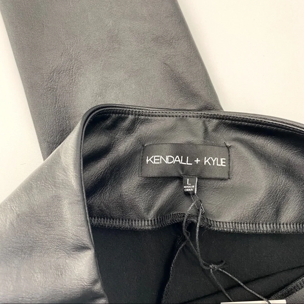 Kendall + Kylie Black Faux Leather Leggings - Picture 9 of 10